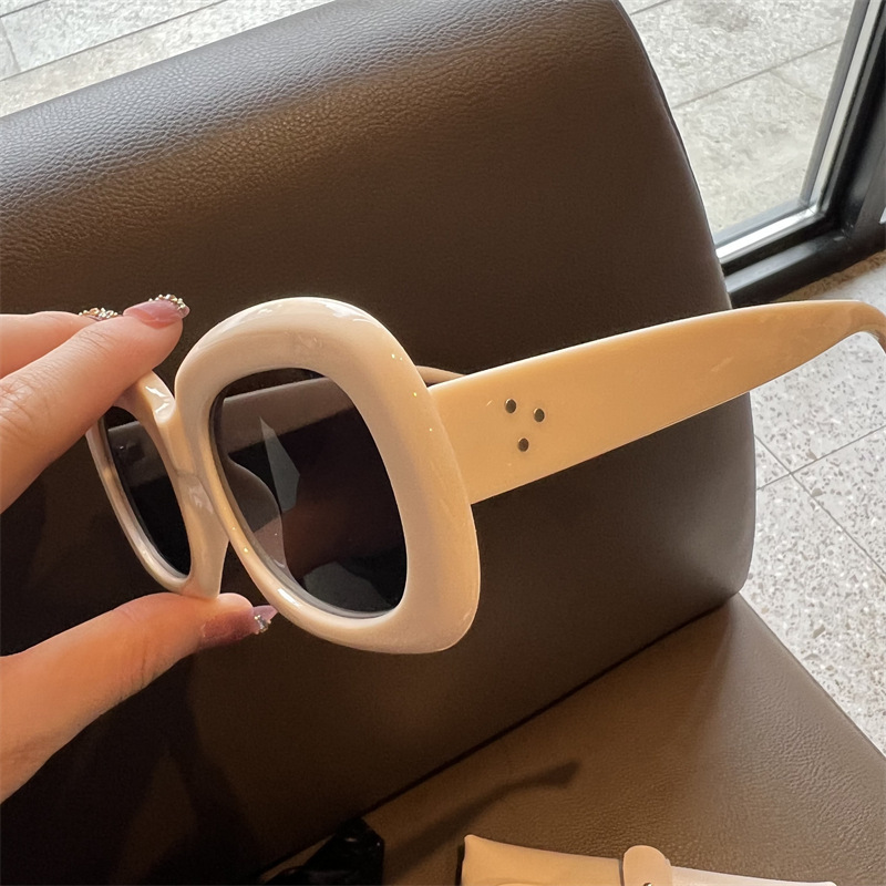 Unisex Gender Simple Style Style Simple Style Solid Color PC UV400 Protection Square Full Frame Women's Sunglasses