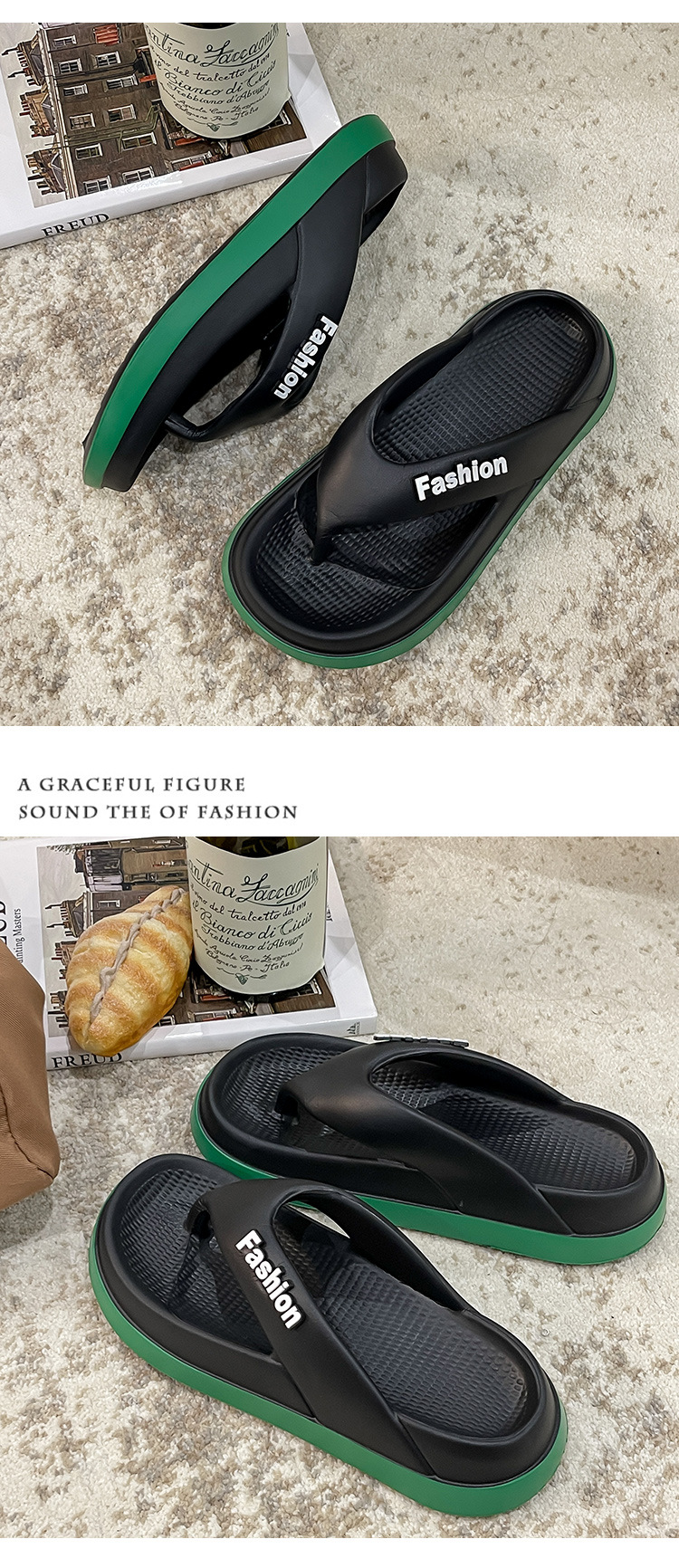 Summer Height Increasing Flip-flops For Women With Thick Sole_voghion.com