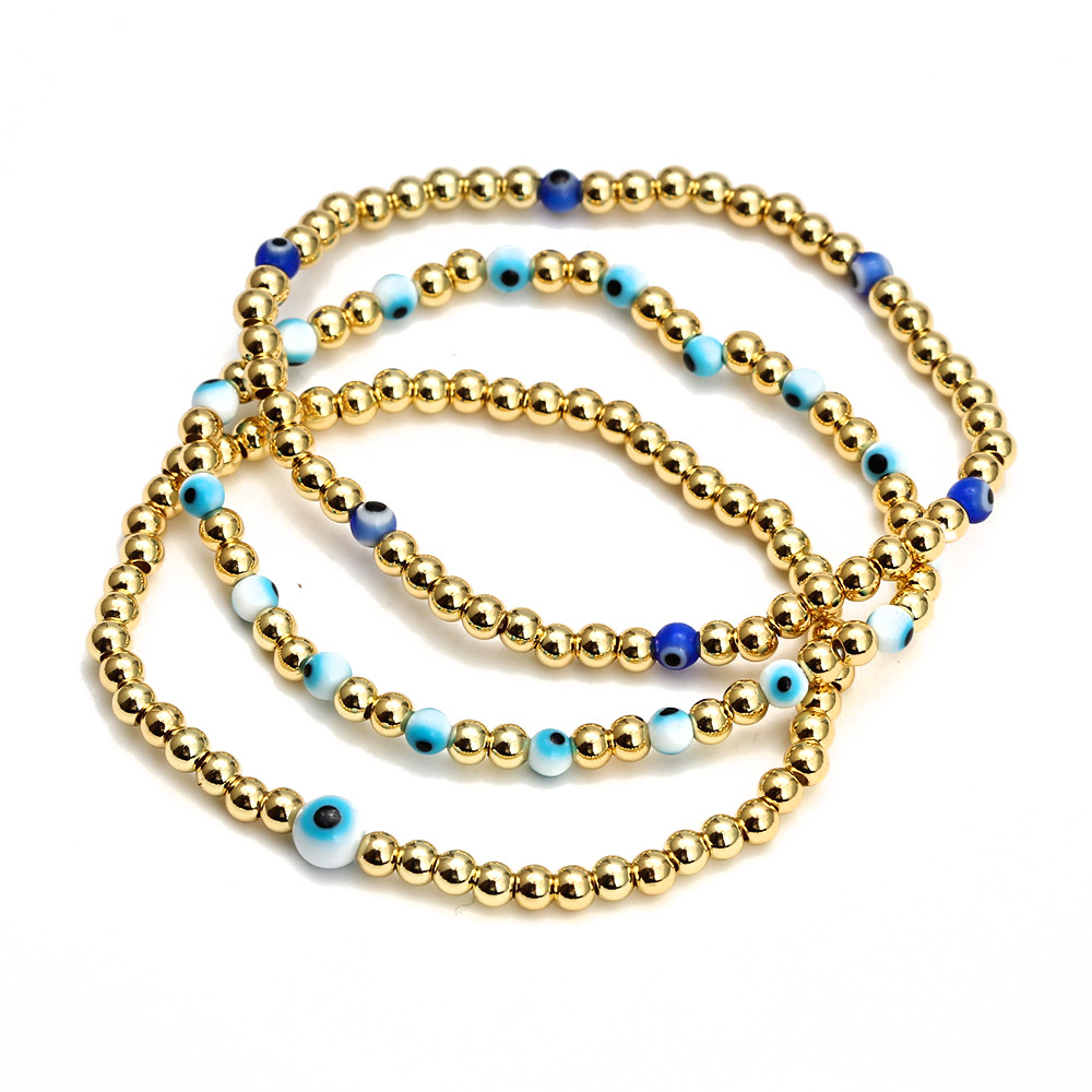 6g Weight Bracelets Classification 1 Piece Quantity Daily Occasion Copper Material Eye Pattern Unisex Gender Plating Design Fashion Style Fashion Eye Copper Plating Bracelets 1 Piece 22