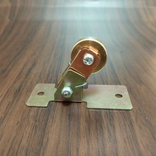 A-02導電輪工作台單向銅輪導電子實心一寸導電刷集電軌極電輪