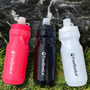 Cycling Sports Water Bottle, Outdoor Plastic Water Cup, Bpa-Free European and American Squeeze Sports Water Bottle, Logo Customized Water Bottle