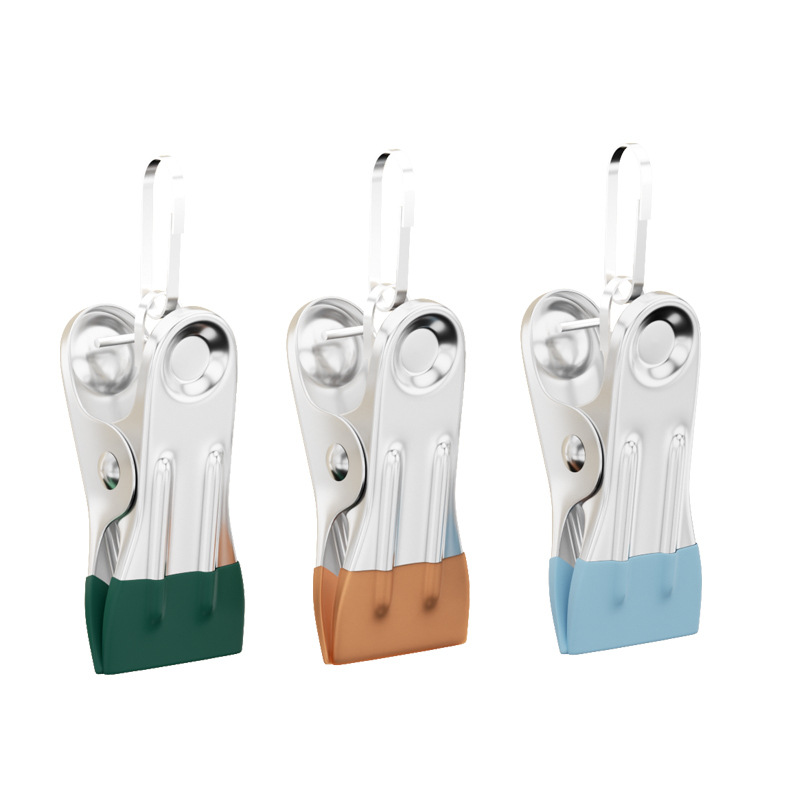 Clip de secado sin marca acero inoxidable a prueba de viento para secar ropa fija clips de ropa para el hogar accesorios perchas de ropa de clips pequeños