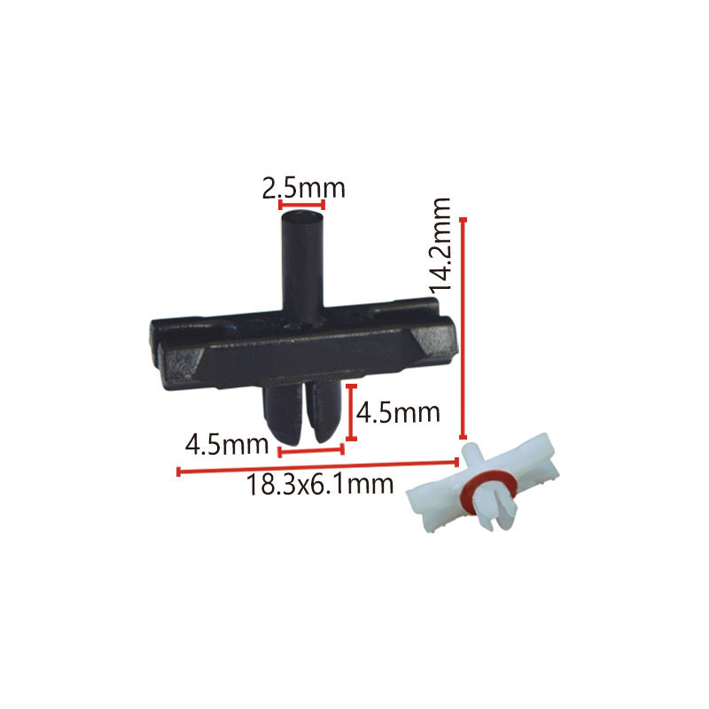 Adecuado para BMW Volkswagen Volvo deflector clip puerta tira fija hebilla P43