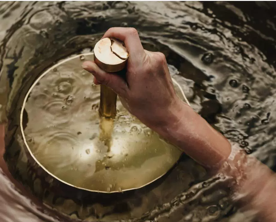 [Полностью медная ручная душевая лейка Brass Hand Shower, юго-восточный азиатский стиль, классическая традиционная лейка]