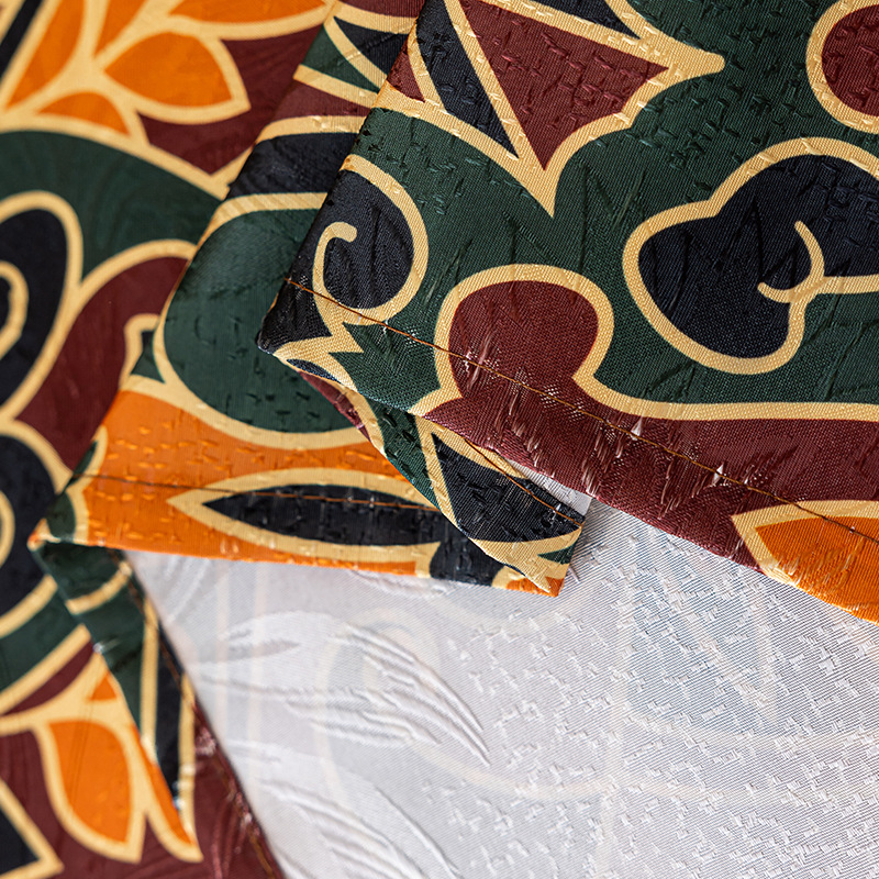 Mantel jacquard estilo retro Mumbaak, mantel festivo, antiarrugas, grueso, para el hogar, restaurante, mesa de centro