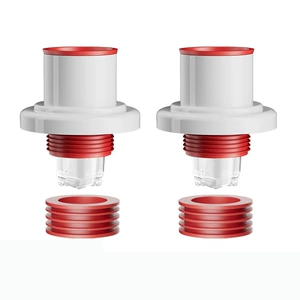 Kitchen Sink Anti-odor Pipe - Red & White Waterproof PVC Double-head Downpipe with Modern Simple Design