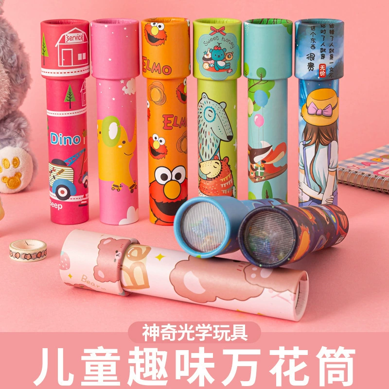 Cartoon big rotating magic variable kaleidoscope, toy for kindergarten, new collection
