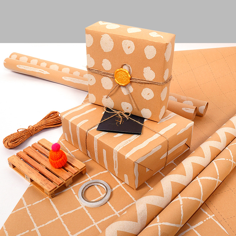 Amazon nuevo papel de regalo Día de San Valentín caja de regalo de cumpleaños papel de embalaje DIY bolsa de papel de la flor cubierta de libro de papel al por mayor