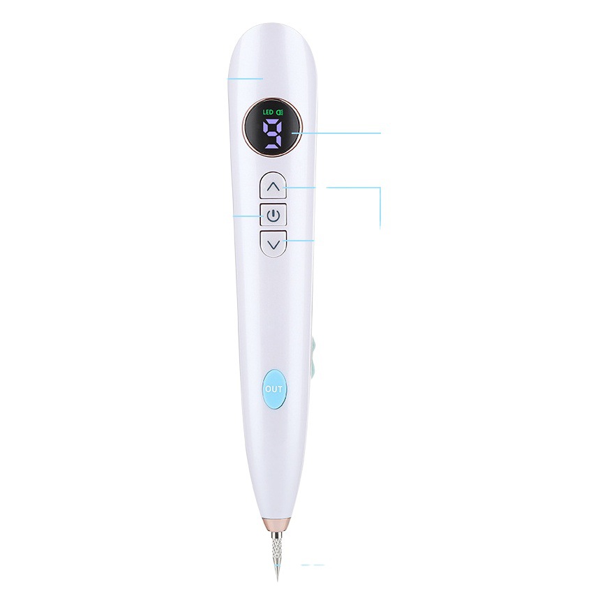 Cross-border foreign trade small white Dot mole pen spot scanning pen spot mole pen micro tattoo beauty instrument pen wholesale