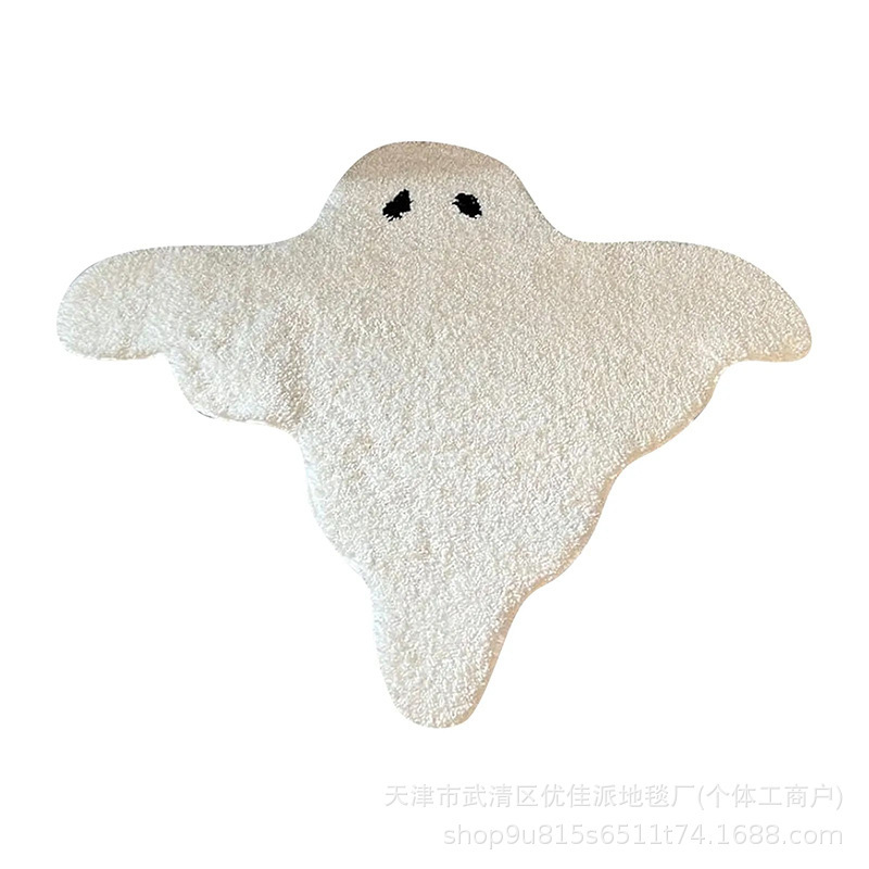 クロスボーダーハロウィンカーペットゴースト模造カシミヤカーペットリビングルーム吸収性バスルームフロアマットAmazon TEMU卸売|undefined
