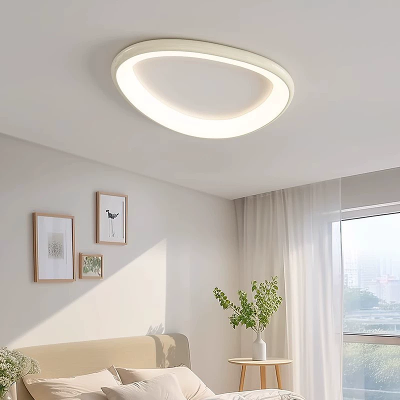 Modern and minimalistic cream ceiling light, creative lights for living room, lamp, light luxury style, comfortable light spectrum, eyes protection