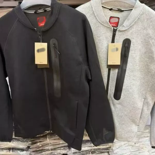 Heavy Weight Knitted Baseball Jacket Casual Loose 320g Windproof Jacket Sports Training Running Top Fb8009