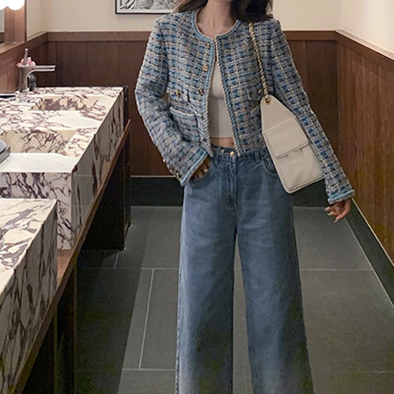 “圣西尔蓝千金”手工坊秀款 金丝珠片小香外套女2025秋新款上衣|undefined