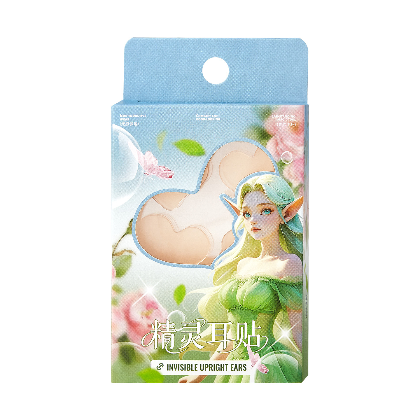 Xiaorui Heart-shaped Elf Ear Stick para mostrar la cara con un pequeño telescopio de soporte detrás de la oreja invisible sin marcas para fotografiar herramientas de maquillaje mágicas