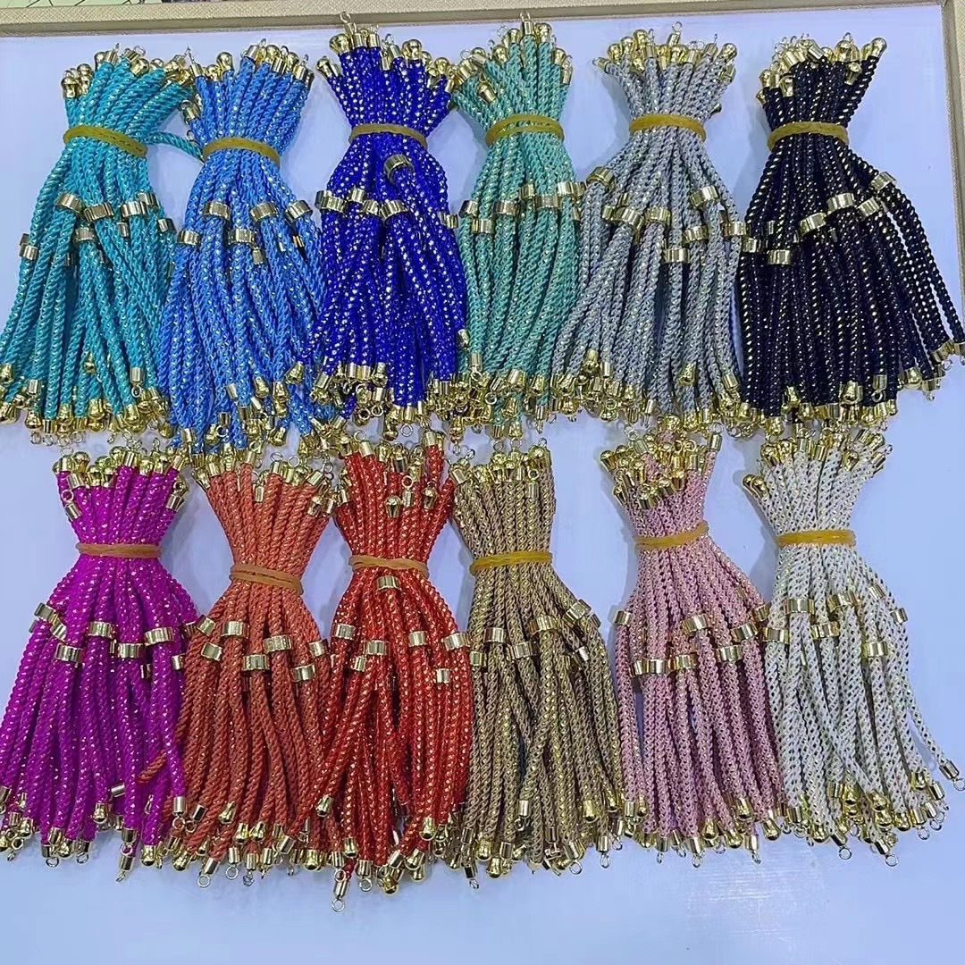 5g Weight Rope Jewelry Making Type Bracelets Classification 1 Piece Quantity rope, Brass Material Geometric Pattern Knitting Design Simple Style Style 1 Piece Simple Style Geometric Rope Brass Knitting Rope Jewelry Accessories 15