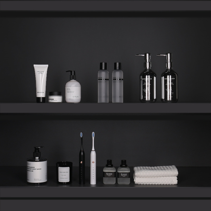 Bathroom Bathroom Cabinet Balcony Toothbrush Water Emulsion Face Cream Bottle Towel Aromatherapy Candle Model Room Decoration Bathroom Bathroom Cabinet Balcony Toothbrush Water Emulsion Face Cream Bottle Towel Aromatherapy Candle Model Room Decoration
