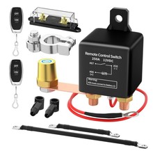 无线遥控断电开关汽车智能断开开关继电器带遥控断电开关250A 12V