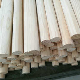 工厂木制批发木质工艺品38*1200MM木棒木棍帐篷杆圆棒松木桦木
