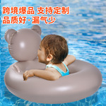 批发儿童小熊游泳圈pvc加厚防侧翻救生圈游戏圈户外戏水防漏