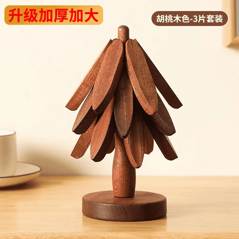 Nuevo árbol de Navidad, un árbol de mesa, almohadilla de aislamiento térmico, mesa de comedor creativa, almohadilla de aislamiento térmico a prueba de quemaduras, taza, cocina, cocina, cocina