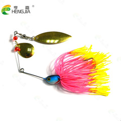 HENGJIA/Peng Jia Willow Blade Lure for Casting, 17g Composite Glossy Spinnerbait Combo Jig
