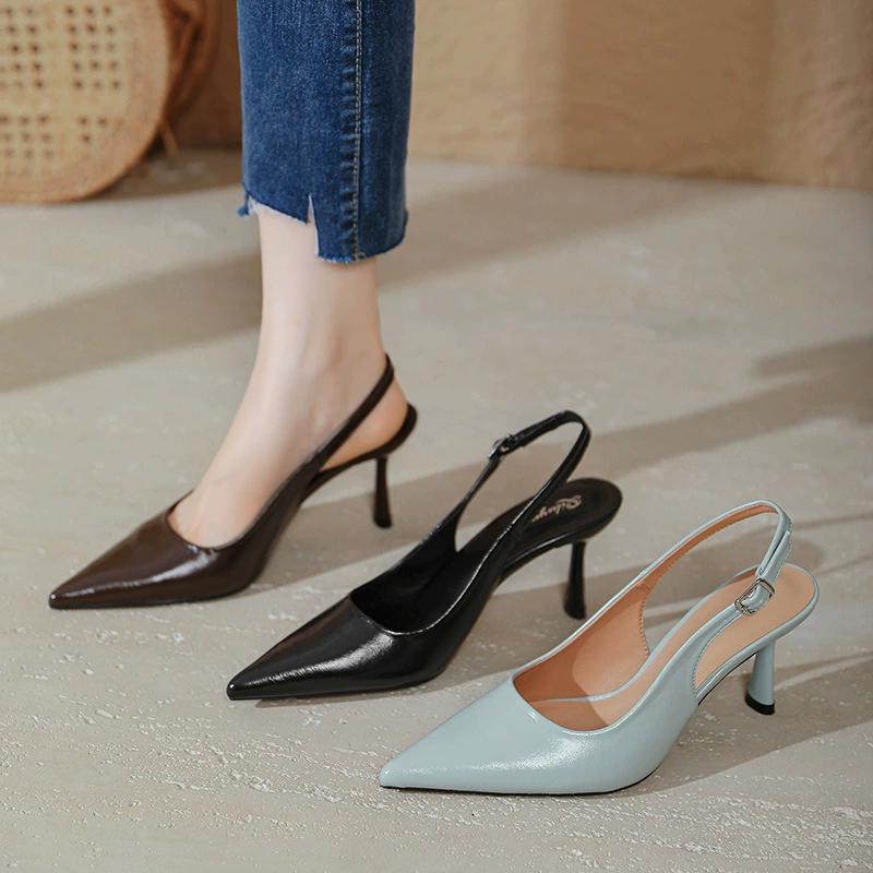 Французские сандалии Баотоу женские 2025 новые летние женские туфли большого размера