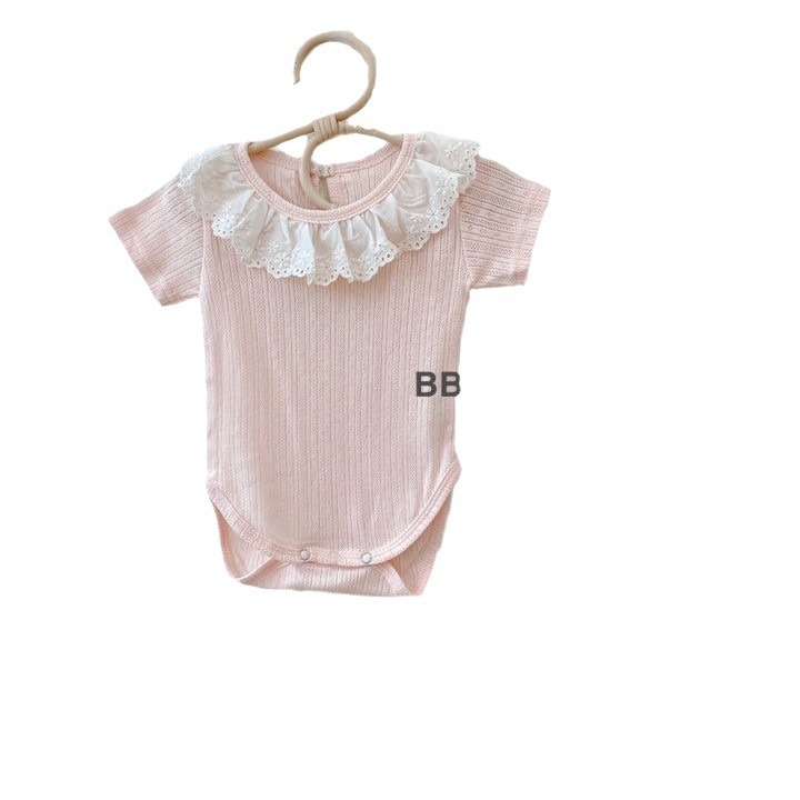 Baby outwear verano ropa de bebé 2025 verano ropa infantil coreana niñas collar de flores junkie