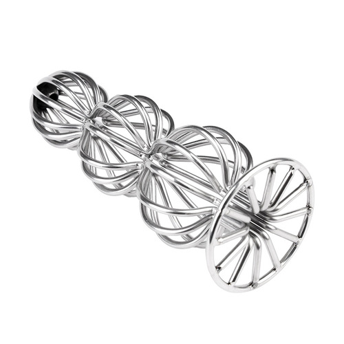 Interesting metal gourd-shaped hollow anal plug, anal expansion, flirting and training, alternative adult products for outings