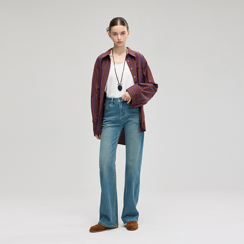 Seline 2026 Summer Women's Jeans, Comfortable and Breathable, Four-Way Stretch, No Constraints, One-Piece 3D Cut, Straight Fit Seline 2026 Summer Women's Jeans, Comfortable and Breathable, Four-Way Stretch, No Constraints, One-Piece 3D Cut, Straight Fit