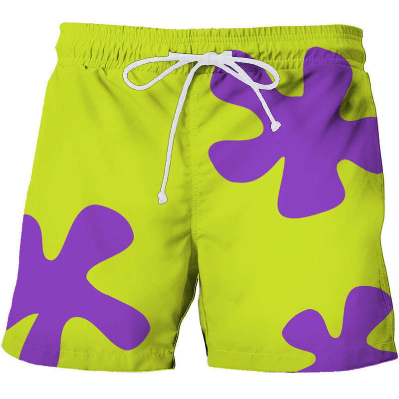 Foreign Trade Amazon Patrick Star Same Style 3D Digital Print Beach Shorts Men's Shorts Unisex Style Foreign Trade Amazon Patrick Star Same Style 3D Digital Print Beach Shorts Men's Shorts Unisex Style