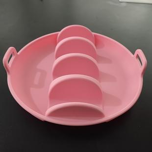 Cross-Border Food-Grade Silicone Taco Plate Holder Reusable Large-Capacity Taco Cake Holder with Compartment Taco Plate