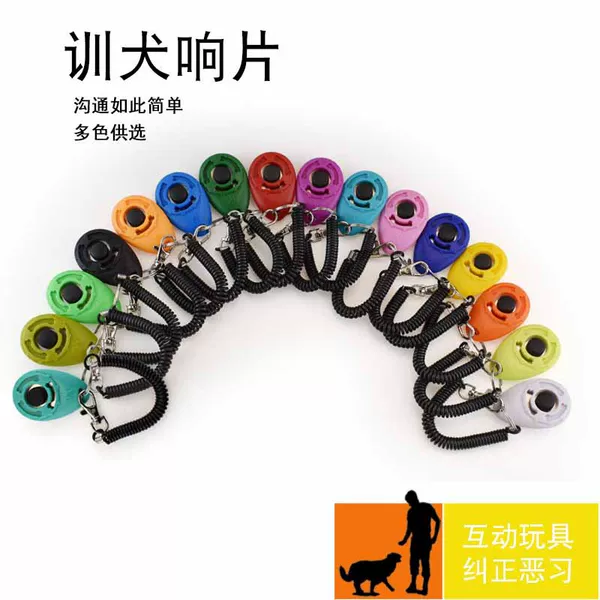 Round Clicker Black Long Bracelet Button Pet Trainer Clicker Clicker Dog Training Device Sound Toy