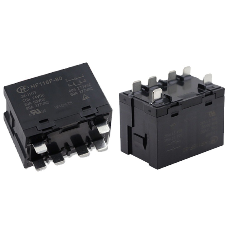 宏发小型大功率继电器HF116F-80/24-1HTF 24V 80A/277VAC一组常开