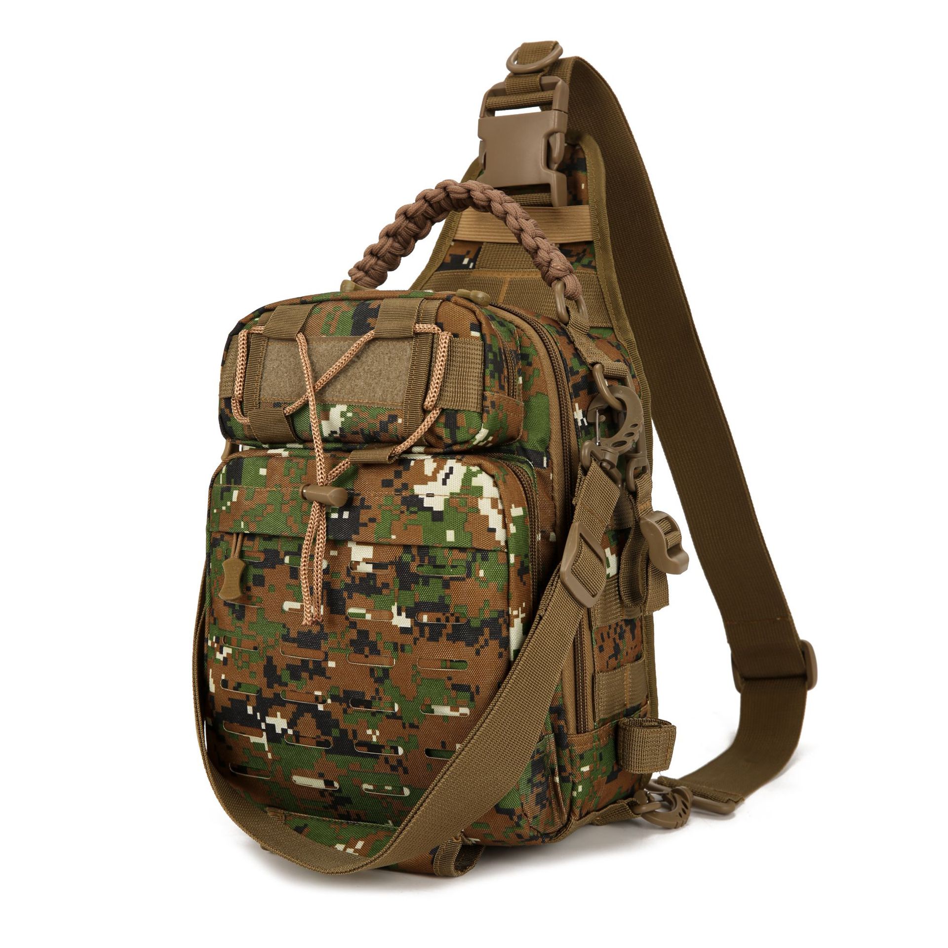 Bolso de Pecho Táctico para Hombre de Tela Oxford, Impermeable y Transpirable para Deportes al Aire Libre