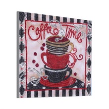 diy钻石画5d 异形钻亮钻 杯子 卧室客厅十字绣挂画亚马逊跨境热卖