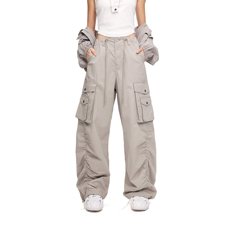 Togu American-Style Trendy Multi-Pocket Cargo Pants Casual Pants for Women Spring and Summer Pleated Straight-Leg Sports Pants Wide-Leg Long Pants Togu American-Style Trendy Multi-Pocket Cargo Pants Casual Pants for Women Spring and Summer Pleated Straight-Leg Sports Pants Wide-Leg Long Pants