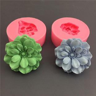 Peony flower buttercup flower silicone mold cake chocolate silicone sugar aromatherapy candle glue decoration tool