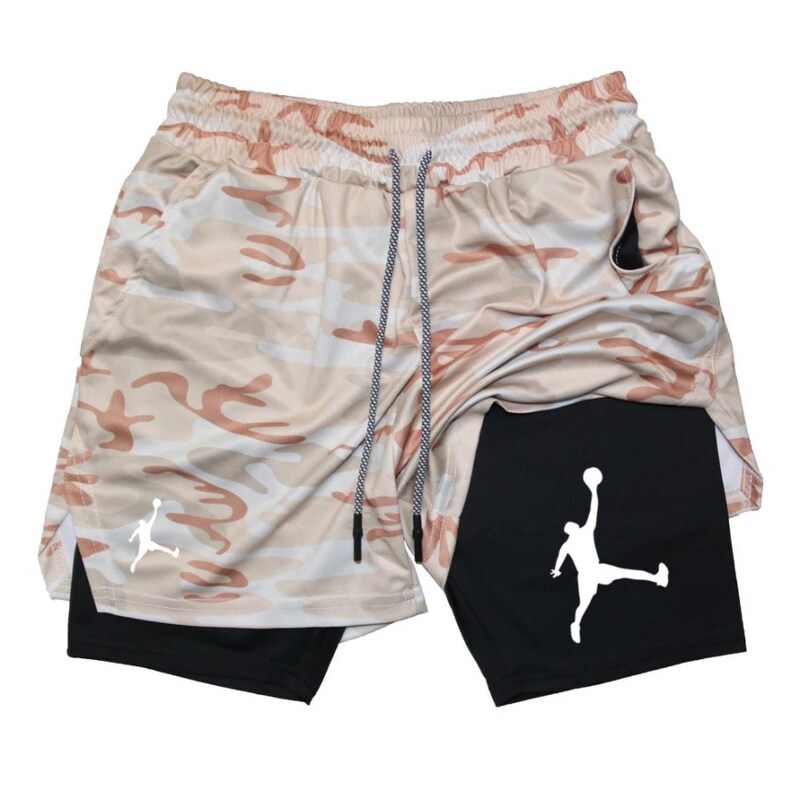 Men's Quick Dry Breathable Fitness Training Shorts Fashion Two-In-One Jogging Shorts Summer Casual Sports Shorts Men's Quick Dry Breathable Fitness Training Shorts Fashion Two-In-One Jogging Shorts Summer Casual Sports Shorts