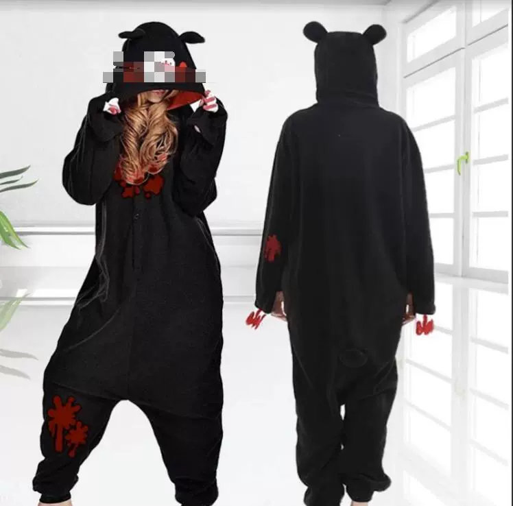 [Японская оригинальная версия Rilakkuma Kigurumi взрослый комбинезон пижама Мишка-падер]