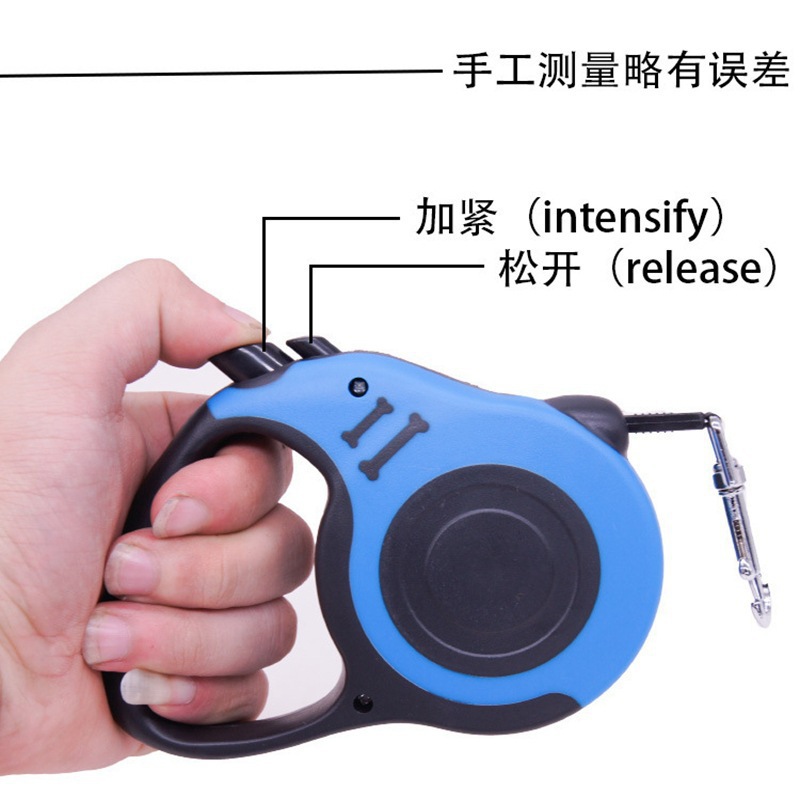 Cuerda de tracción retráctil para mascotas automática retráctil perro cadena hueso automático perro caminando tractor portátil al por mayor