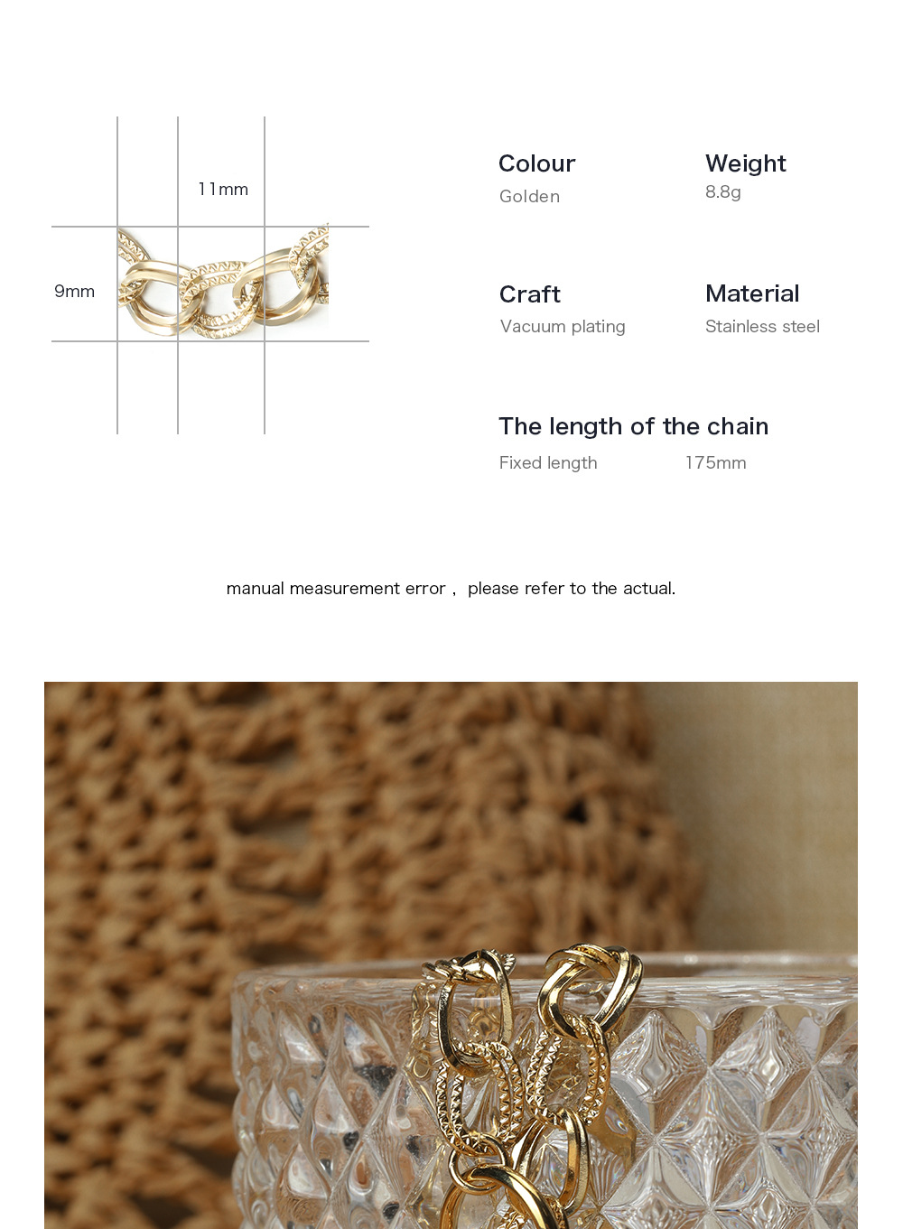 Fashion Geometric Stainless Steel Patchwork Bracelets