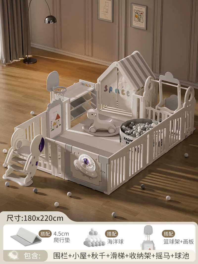 Children's fence for crawling, game mat