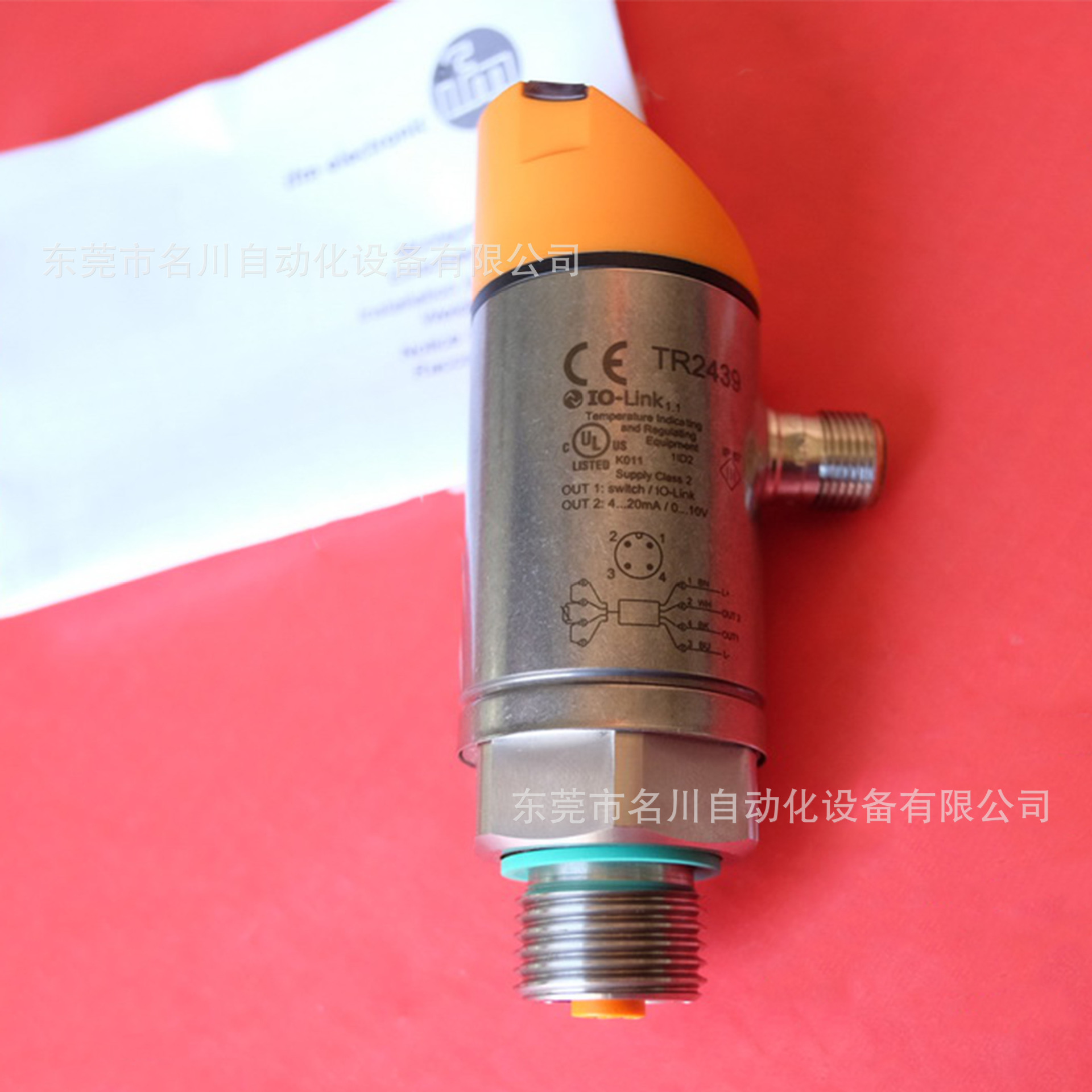 IFM易福门 TR2439 温度传感器TR-000KDBM12-MFPKGUS 全新仪价
