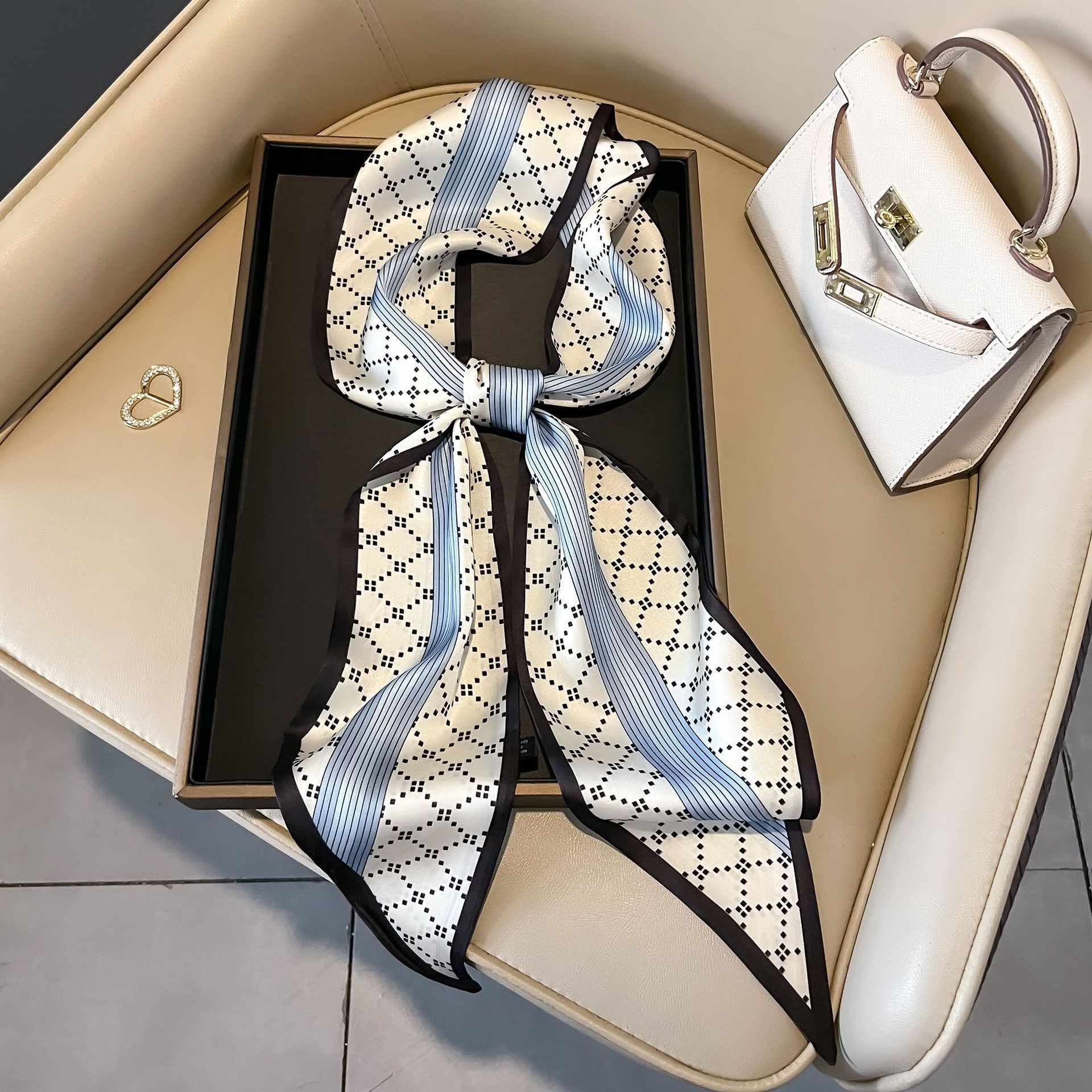 Nuevo caju pequeño cinturón de bufandas onduladas caju multifuncional cinturón de pelo de alta calidad bufandas profesionales