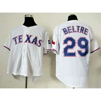 Оптовая продажа бейсбольной одежды трикотаж Рейнджерс Texas Rangers Мужская вышивка фанер версия элитного бейсбольного трикотажа