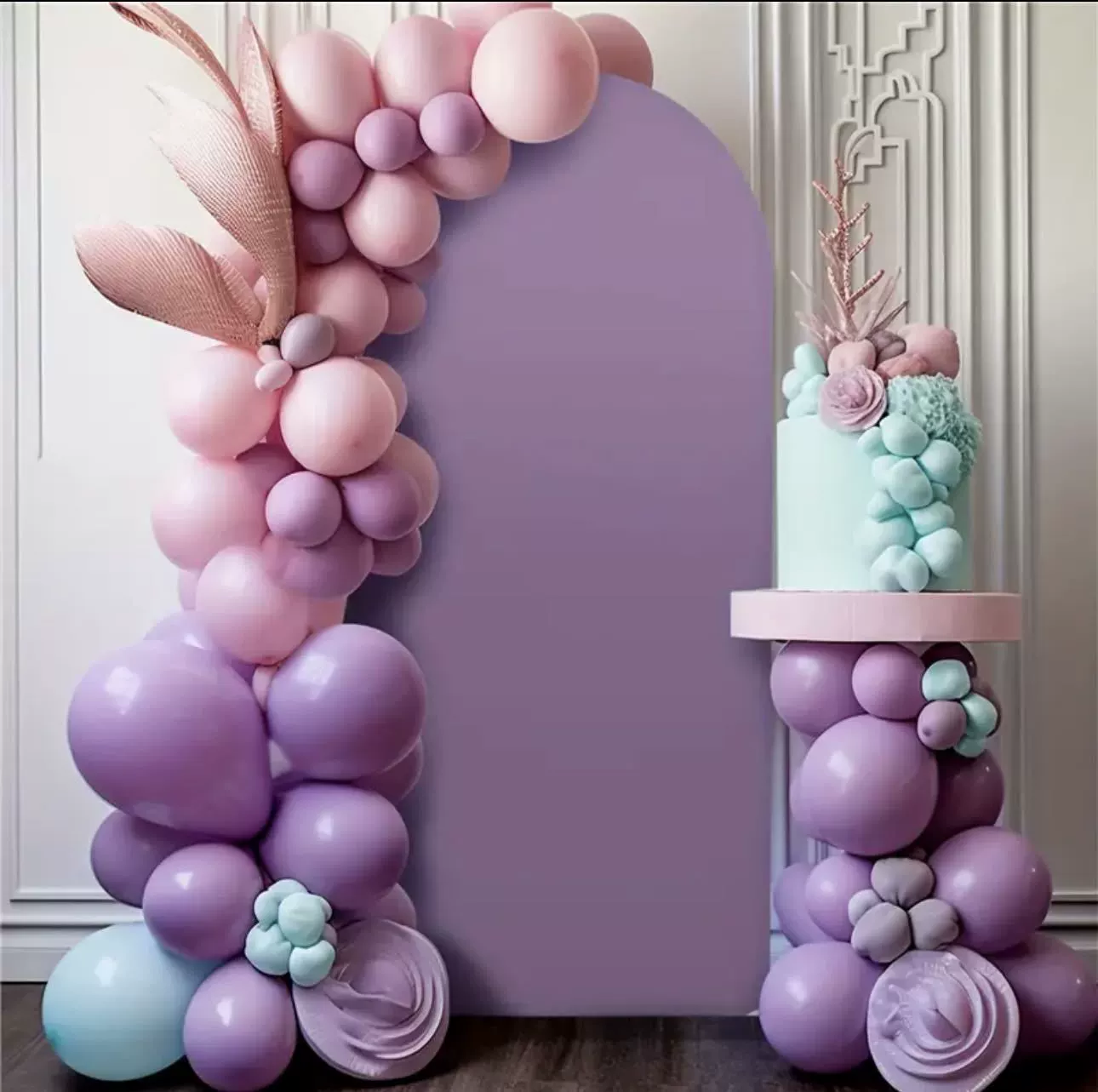 Фотофон для свадебной арки, декоративное покрытие с нижней молнией, U-образный чехол с бантом для свадеб, фестивалей и вечеринок