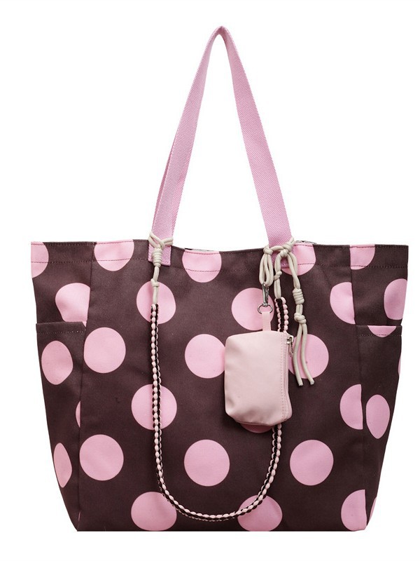 Coreano simple onda punto bolso de hombro para mujeres ventas calientes nuevos estudiantes perezosos clase de viaje bolsa de gran capacidad