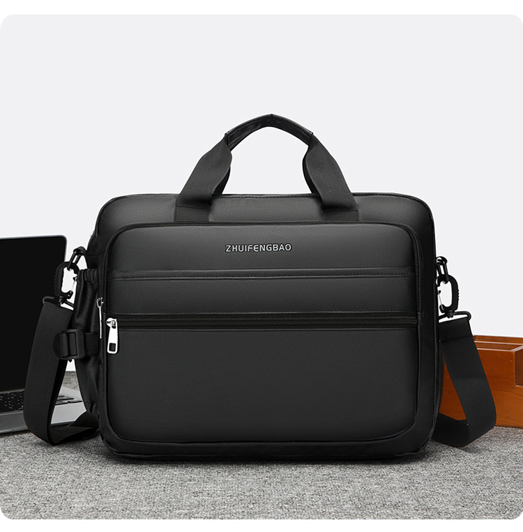 The new 2024 minimalist and sophisticated briefcase men's large-capacity casual sports single-shoulder bag is water-resistant for cross-border use undefined