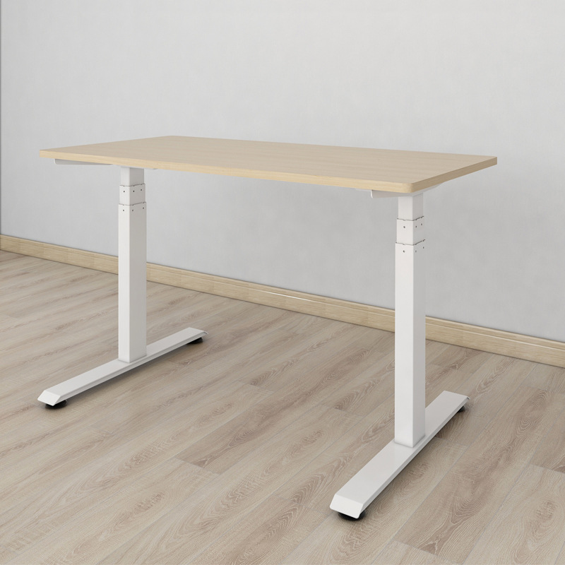 Electric Adjustable Standing Desk with Adjustable Legs for Home Use, Simple Desktop Office Computer Desk Stand