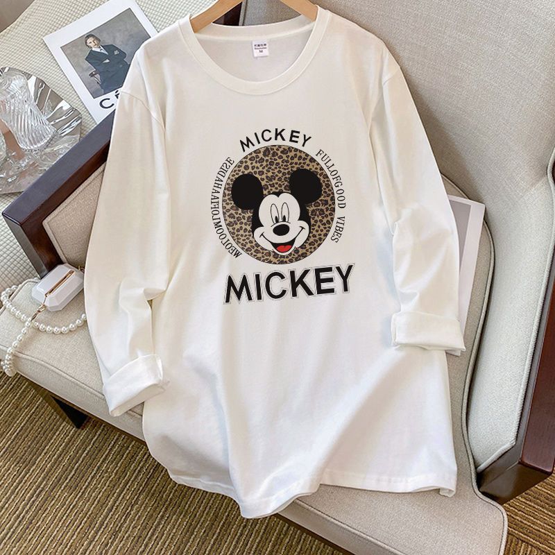 純綿長袖tシャツ女性秋新作韓国版ins潮オリジナルデザイン感プリント超美しいシャツ上着|undefined